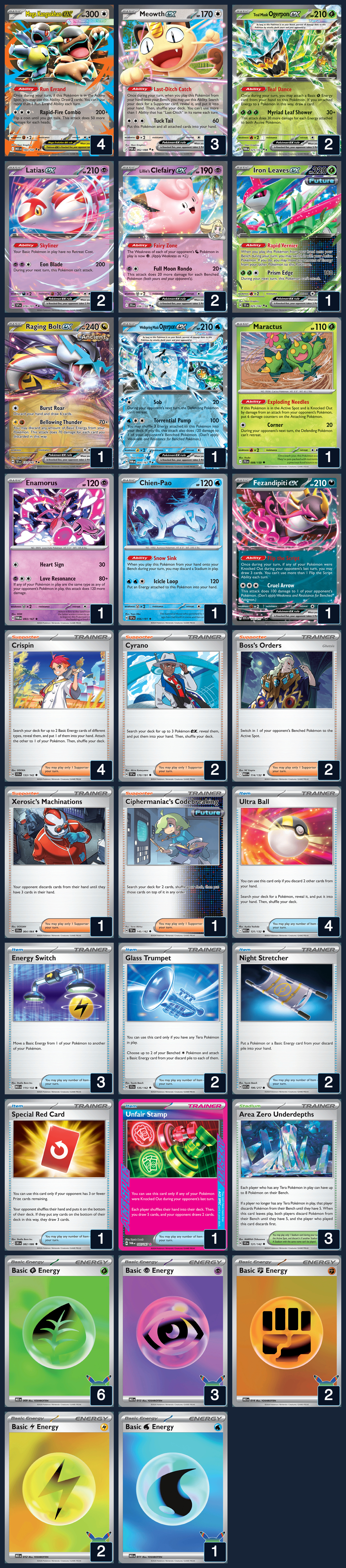 Complete 60-card deck list for rank 5, Joche