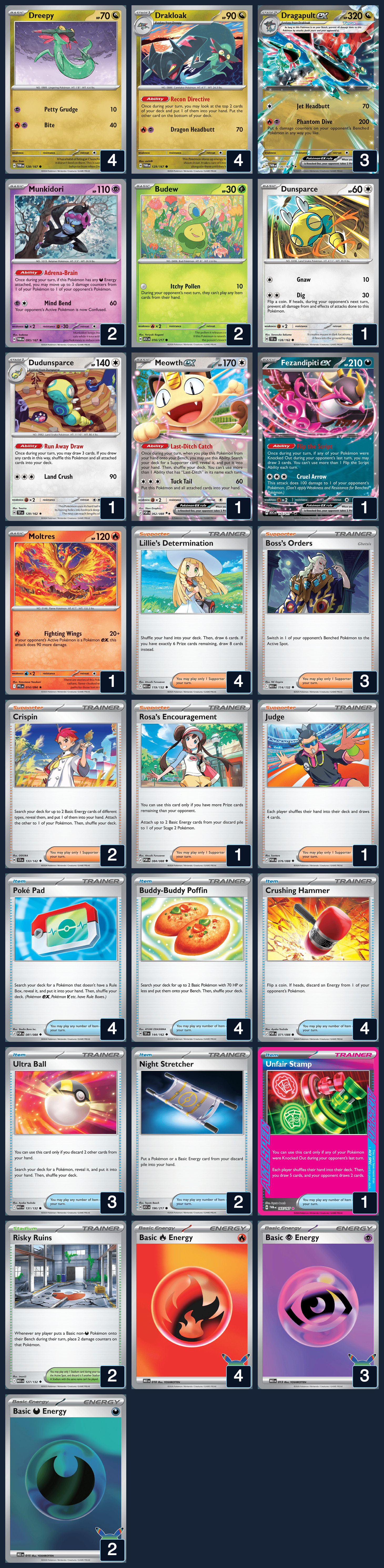 Complete 60-card deck list for rank 6, Kento K