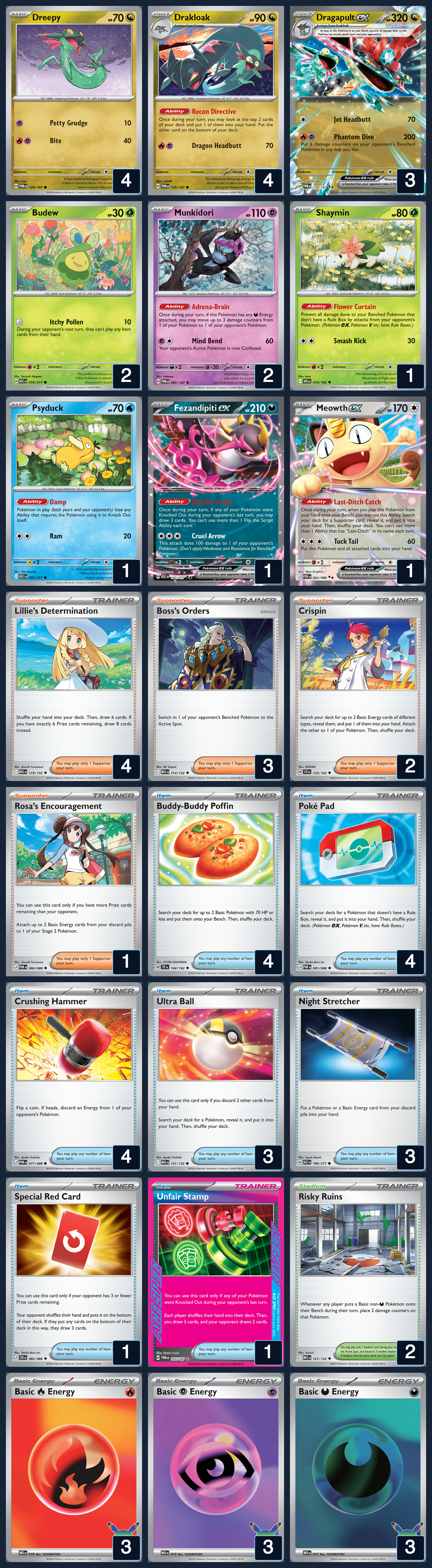 Complete 60-card deck list for rank 5, Scotty H