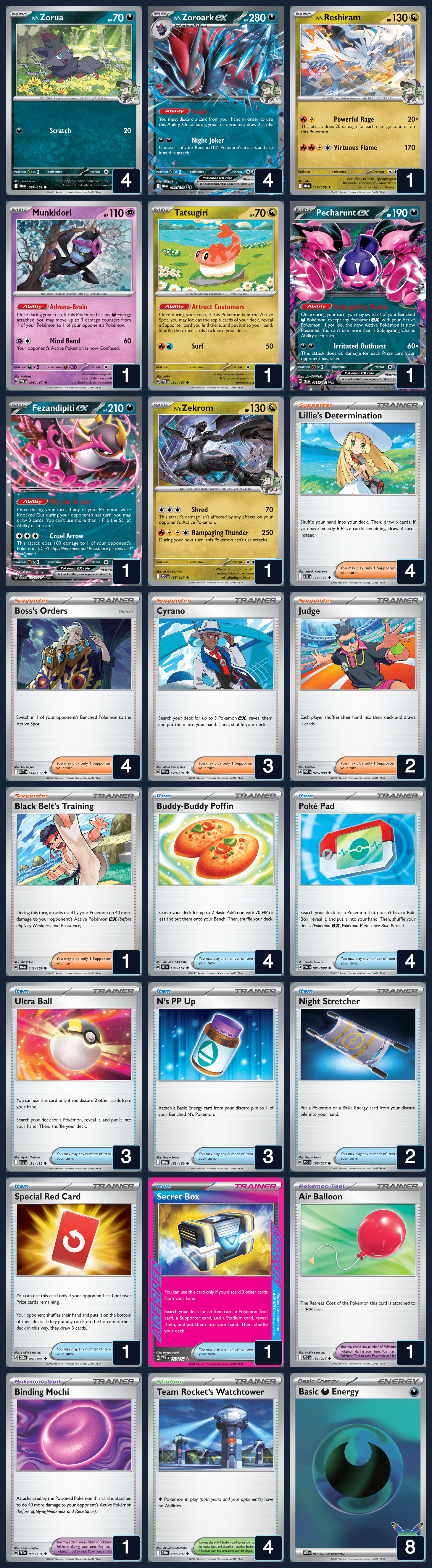 Complete 60-card deck list for rank 15, Jeff Fulaytar