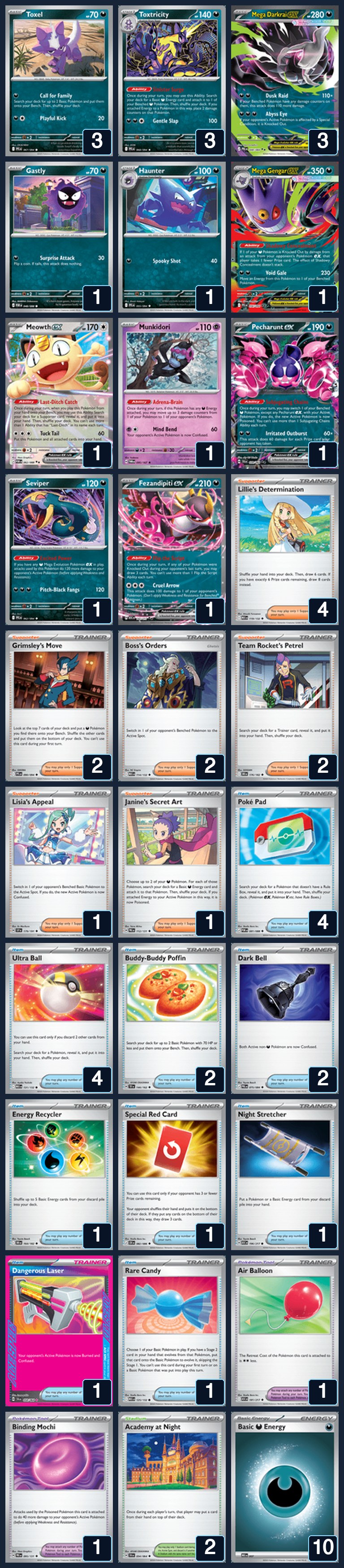 Complete 60-card deck list for rank 23, judesalinas
