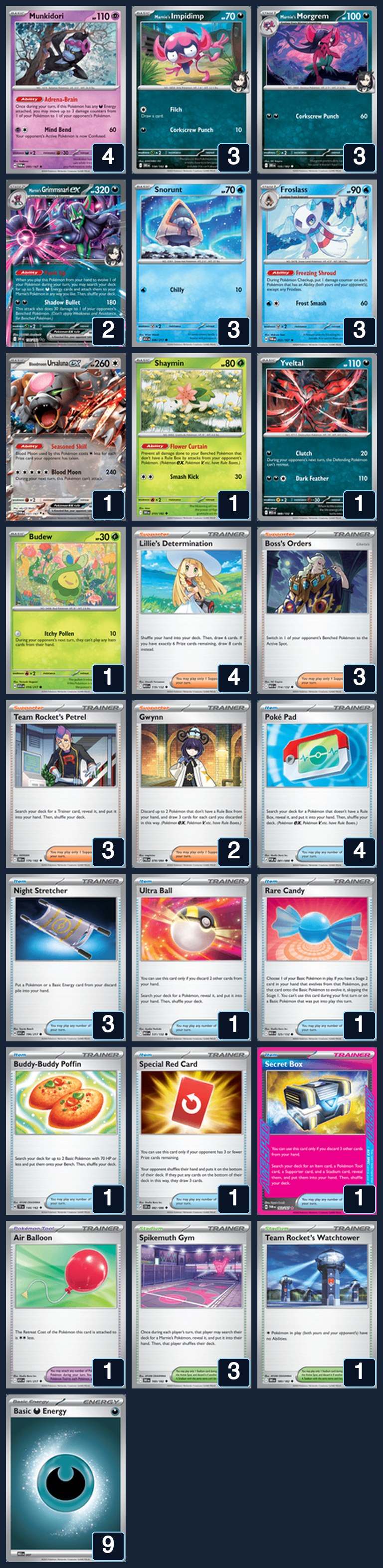 Complete 60-card deck list for rank 6, K_raza