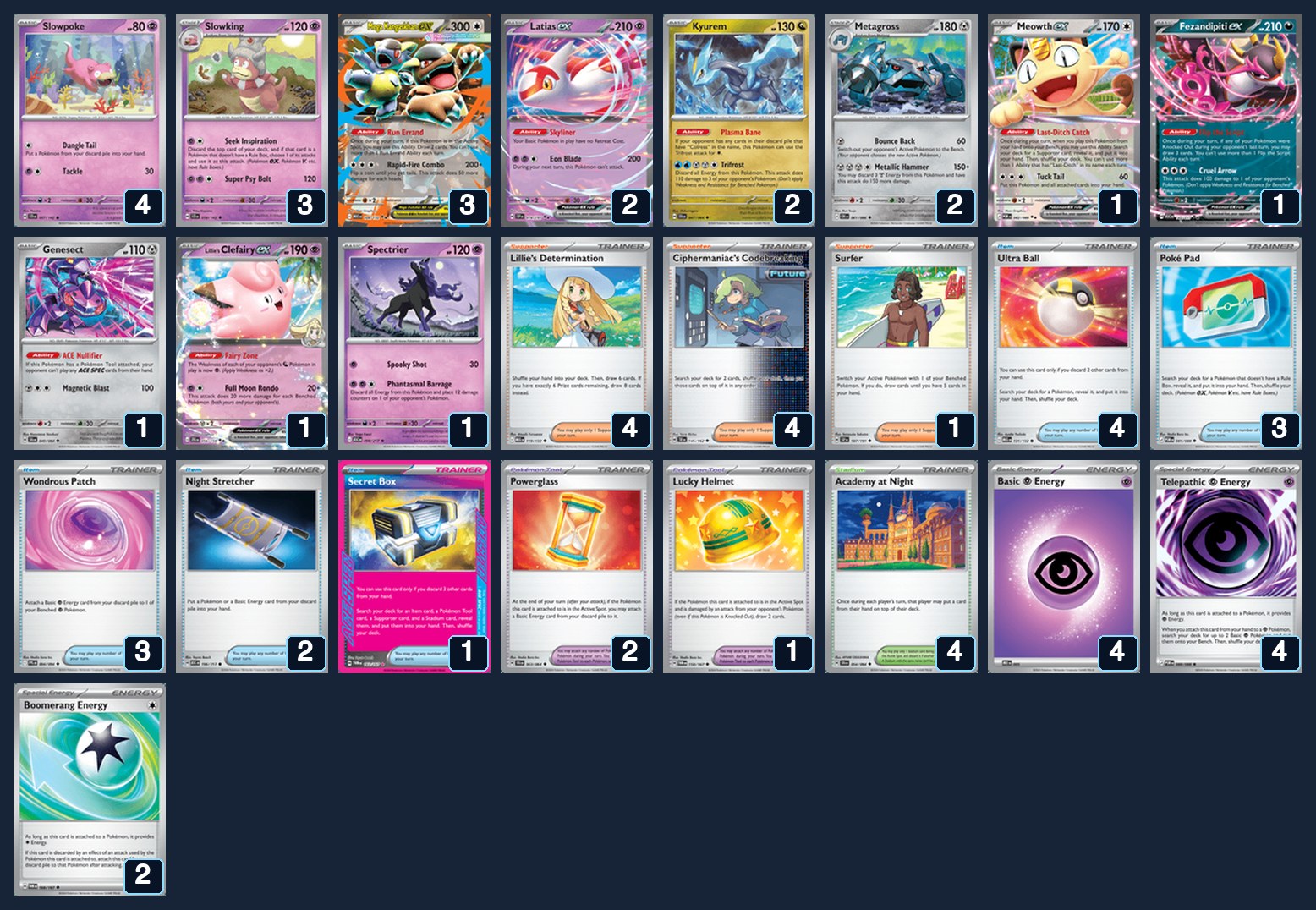 Complete 60-card deck list for rank 6, epicfire5