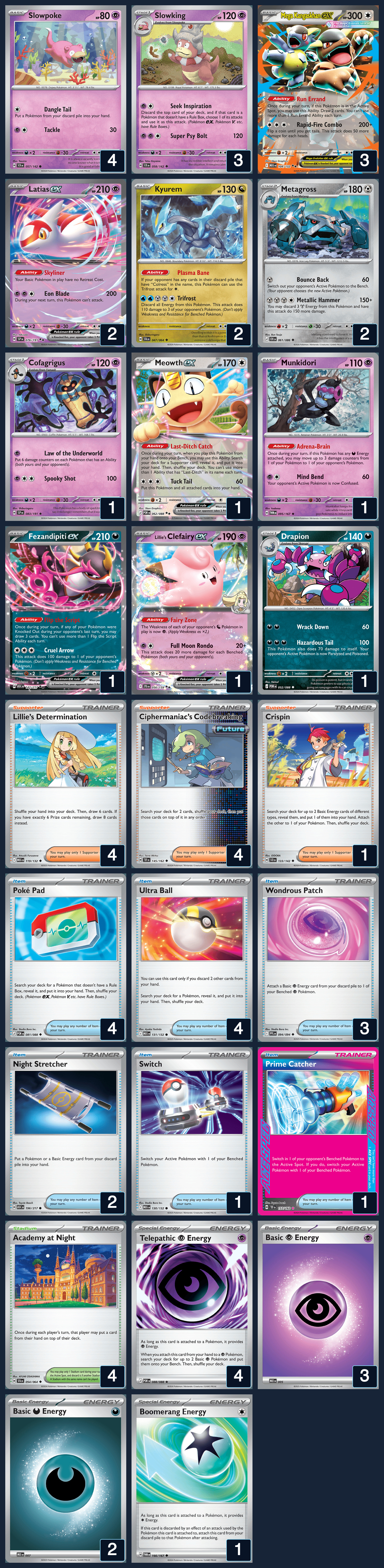 Complete 60-card deck list for rank 6, cdelloiaco