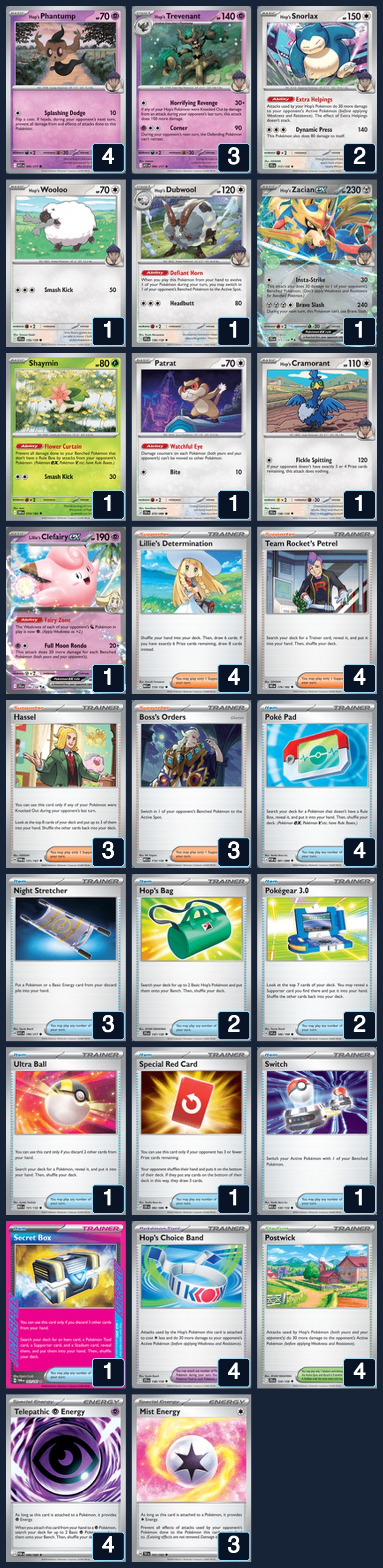 Complete 60-card deck list for rank 22, Superspezz05