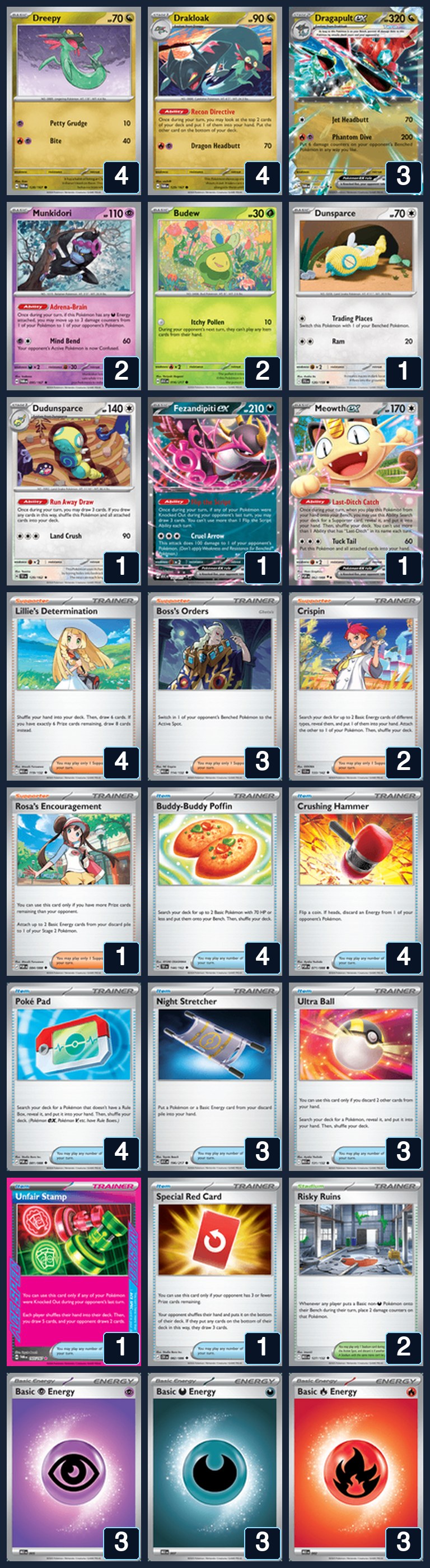 Complete 60-card deck list for rank 17, breakersbay
