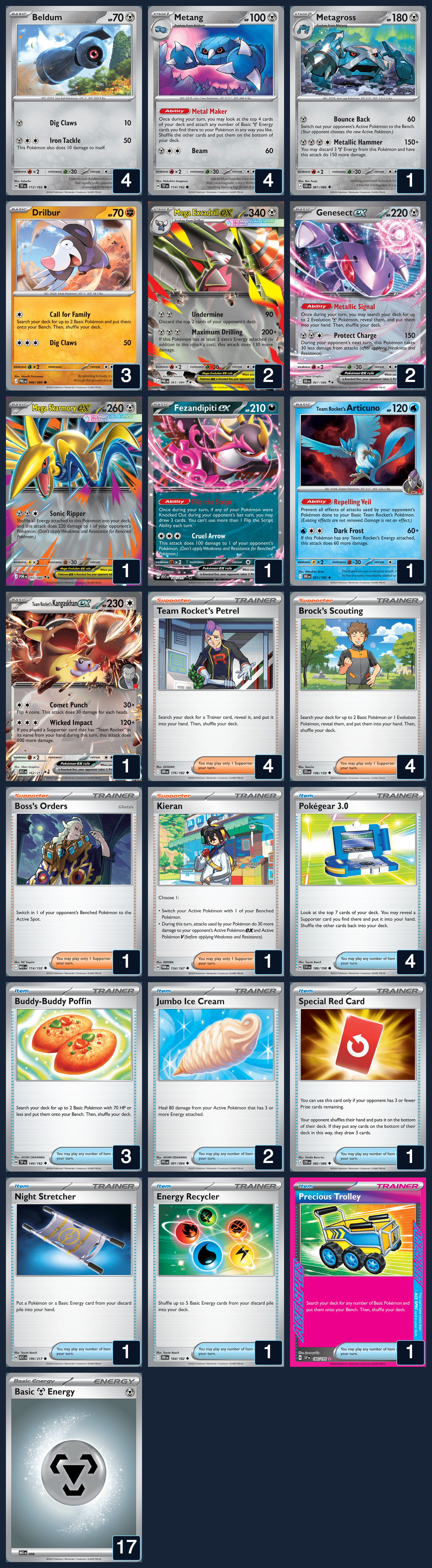 Complete 60-card deck list for rank 4, Michael H