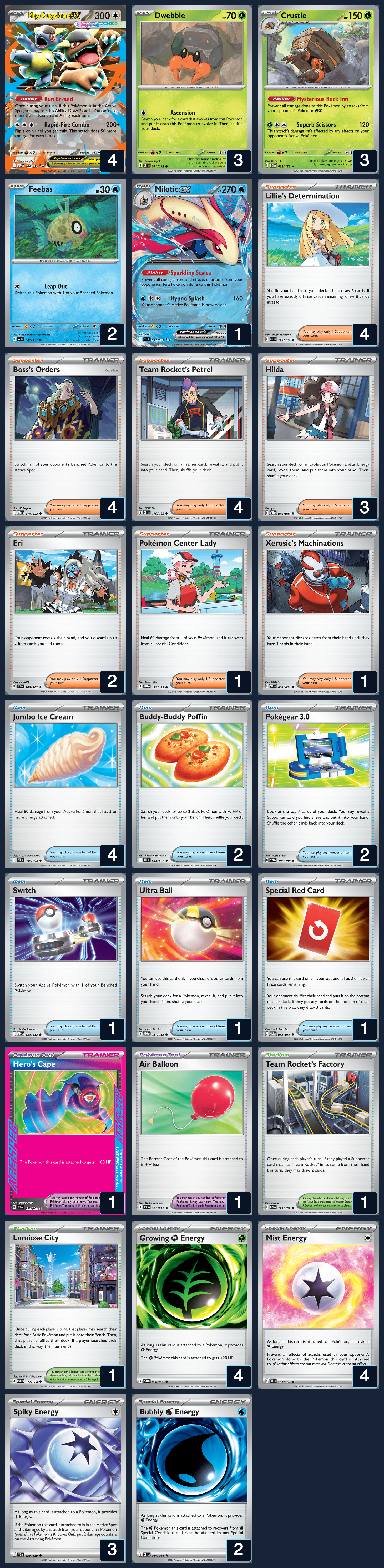 Complete 60-card deck list for rank 8, Chrzrd