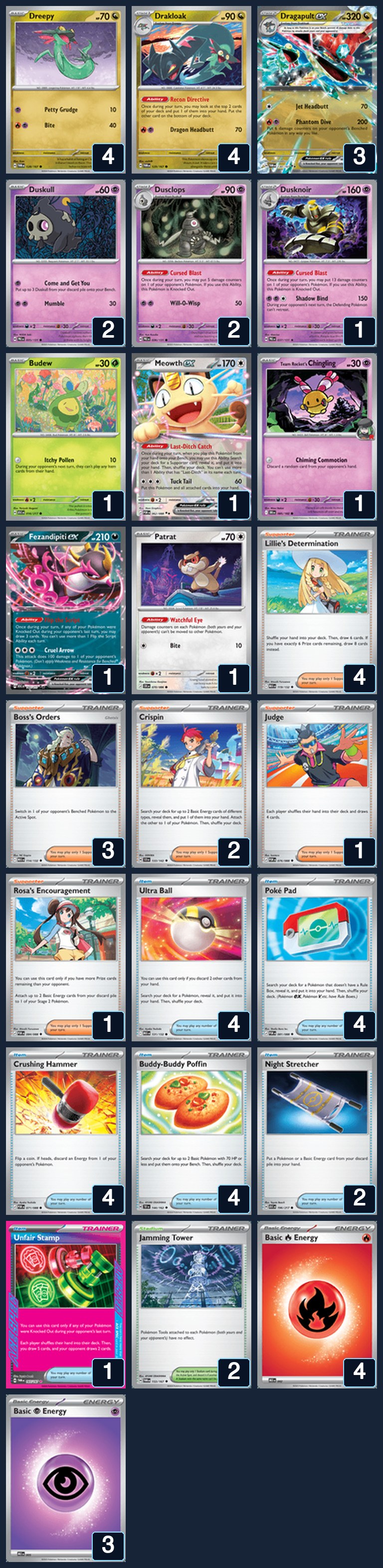 Complete 60-card deck list for rank 21, Pipichan2124