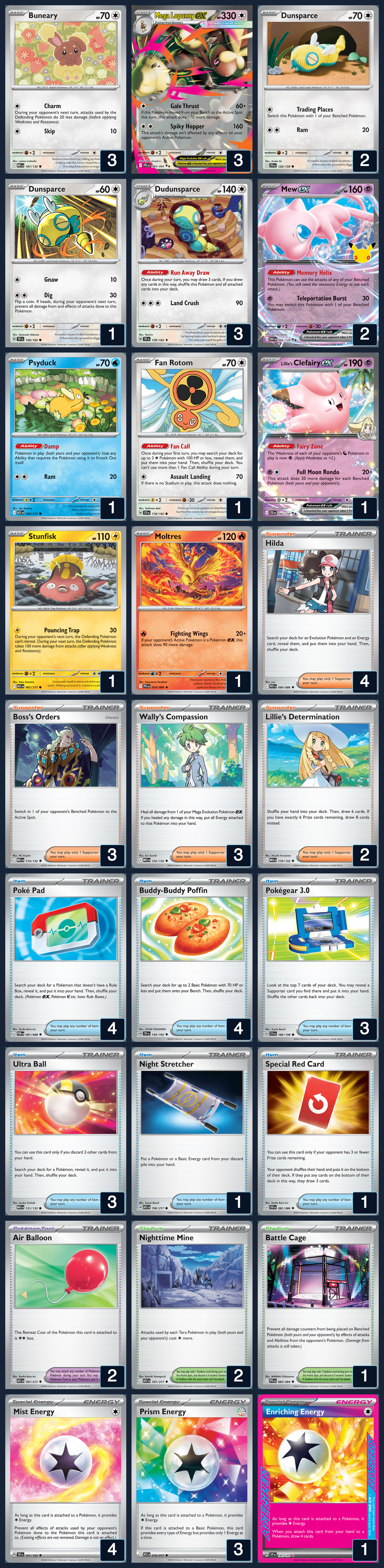 Complete 60-card deck list for rank 9, CoolPillow22