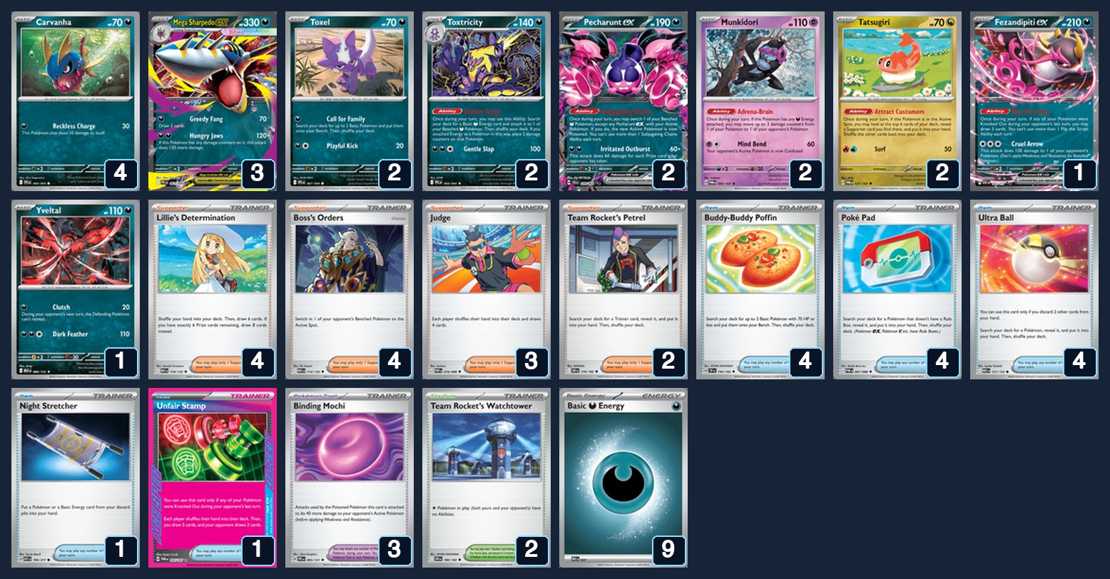 Complete 60-card deck list for rank 16, yikesEX