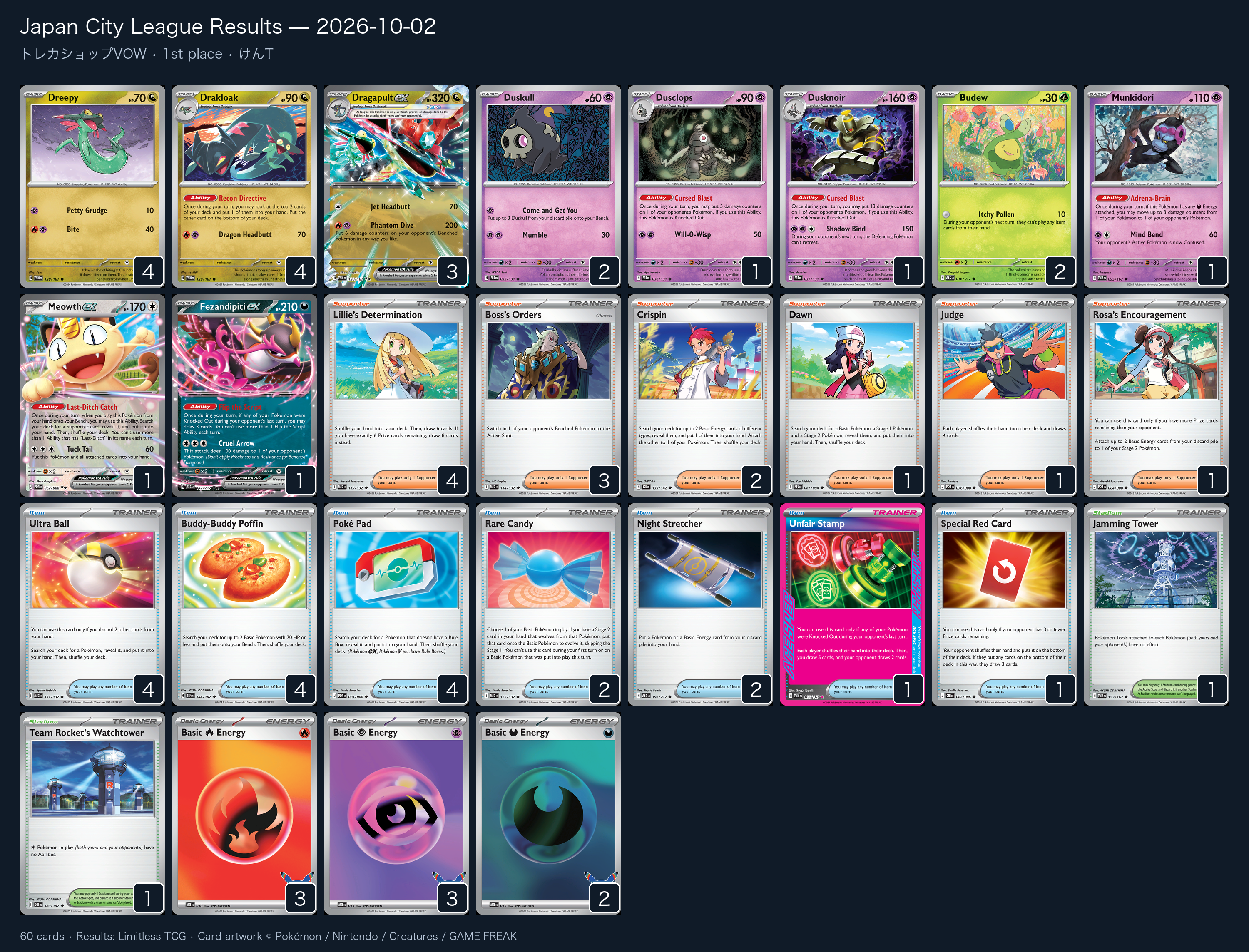 1st place — けんT decklist