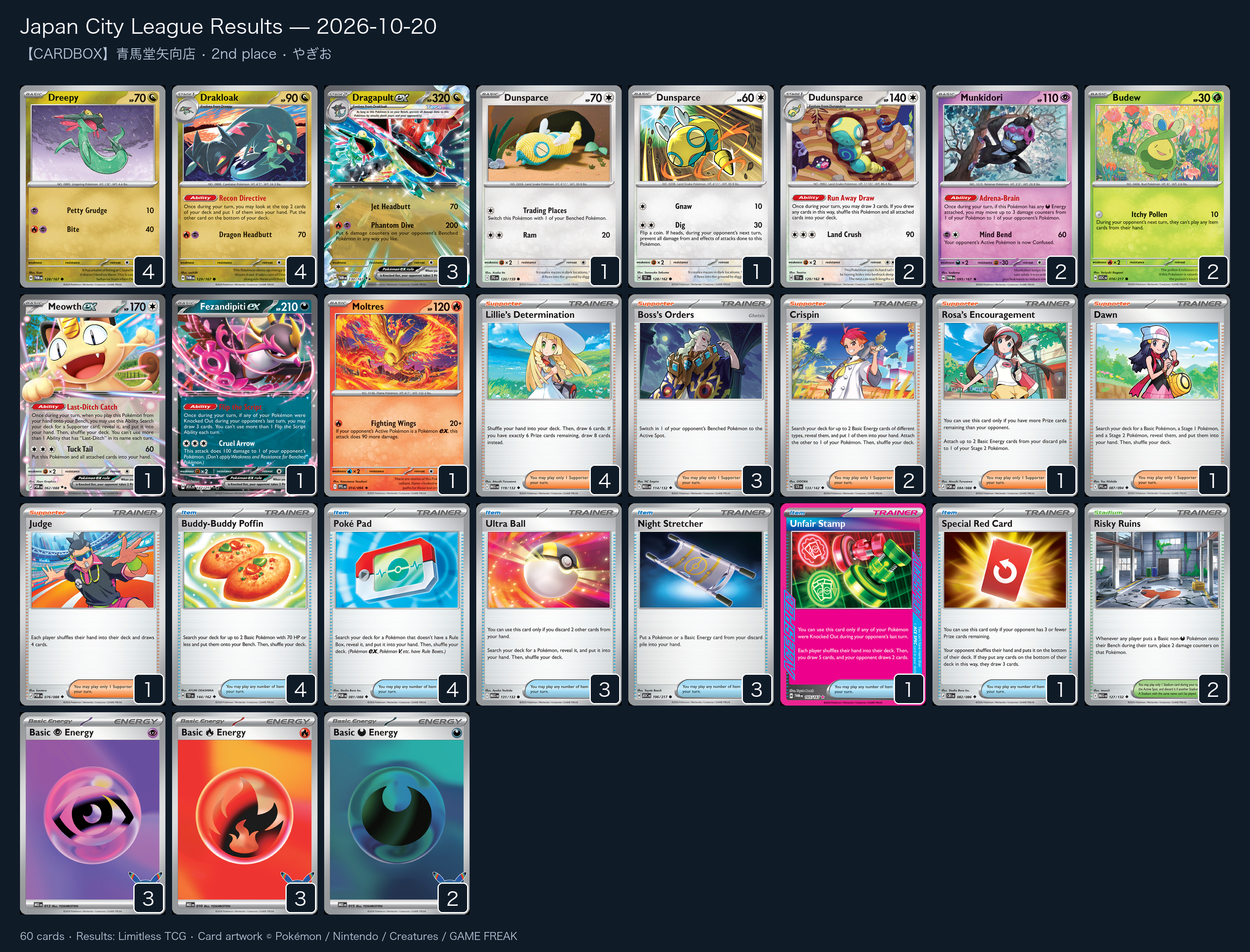2nd place — やぎお decklist