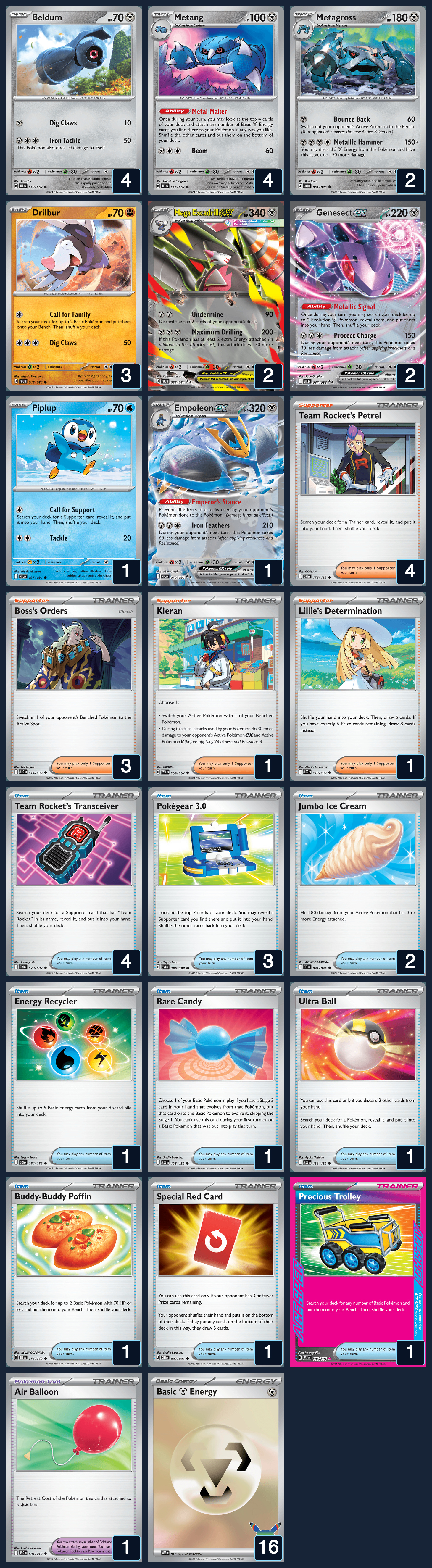Complete 60-card deck list for rank 3, dumbcatface