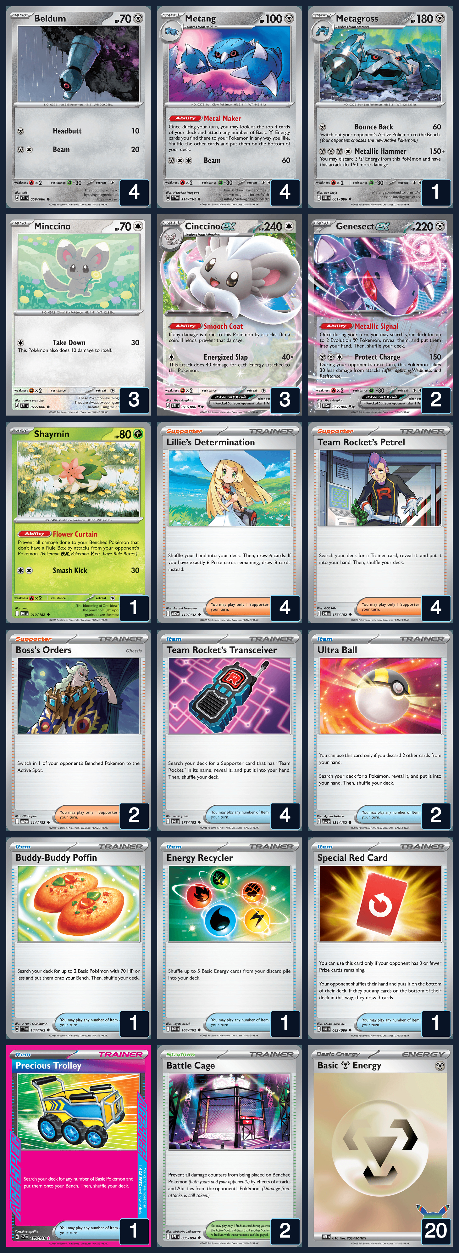 Complete 60-card deck list for rank 16, Arc1_Dragon