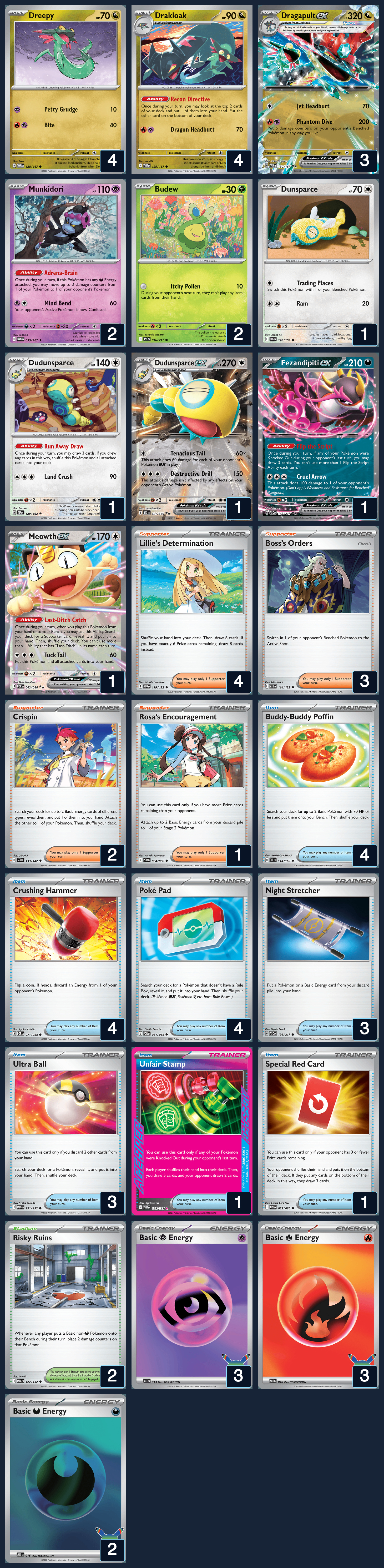 Complete 60-card deck list for rank 2, Bebzun