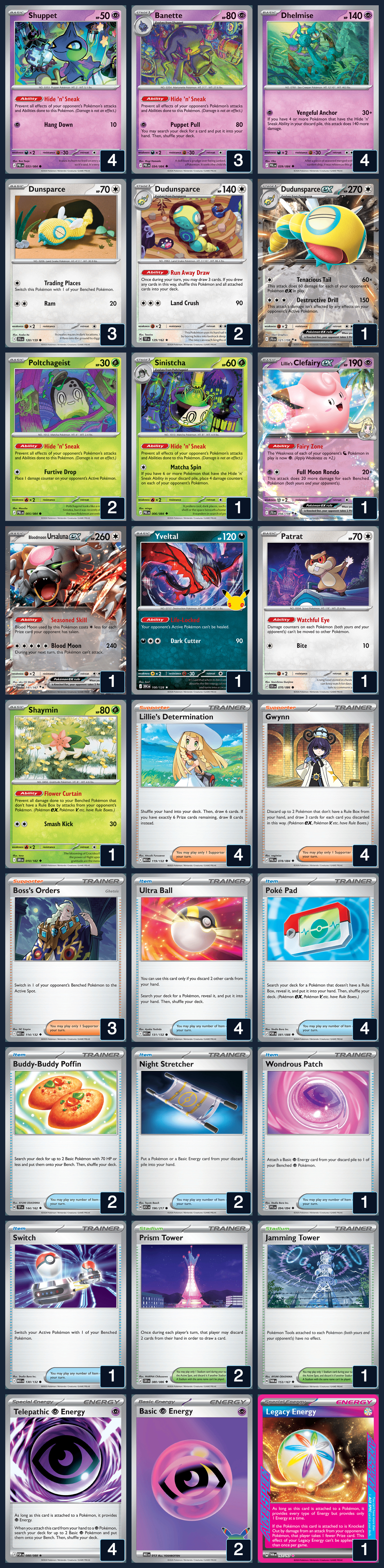 Complete 60-card deck list for rank 12, HannSollo