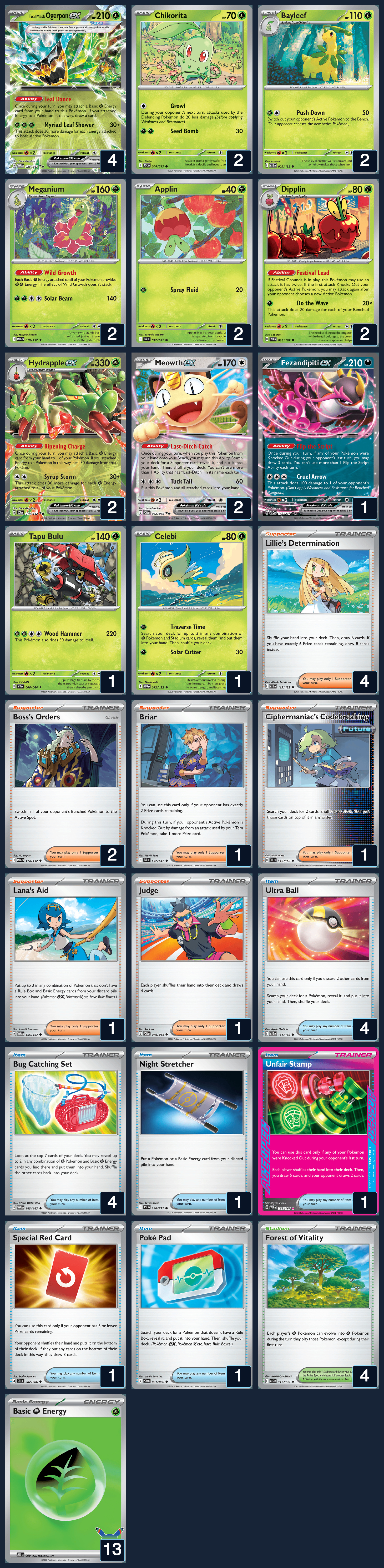 Complete 60-card deck list for rank 4, Xenophe