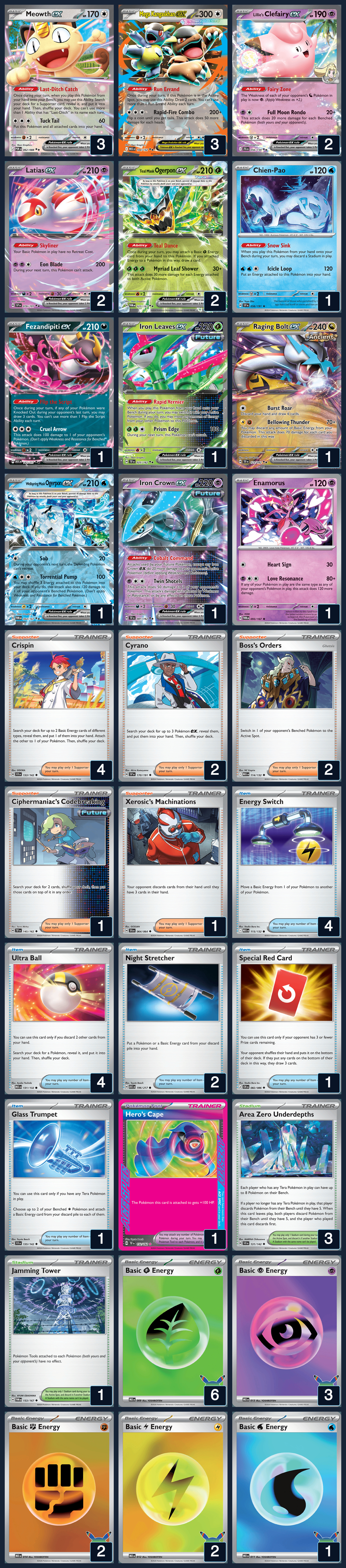 Complete 60-card deck list for rank 8, psyduckz