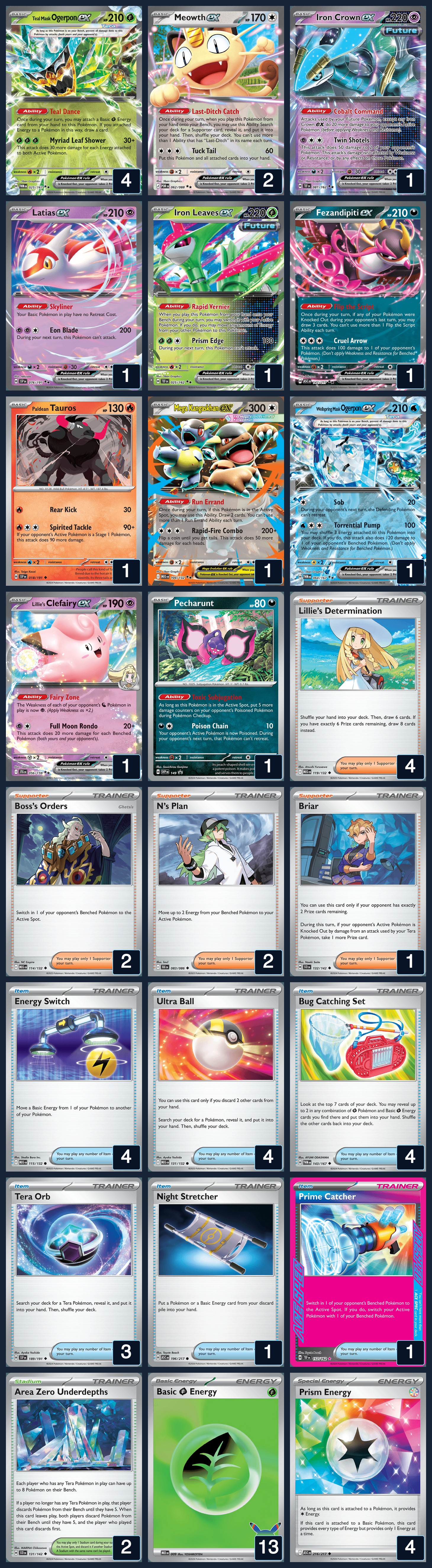 Complete 60-card deck list for rank 15, TooLongAtTheFair