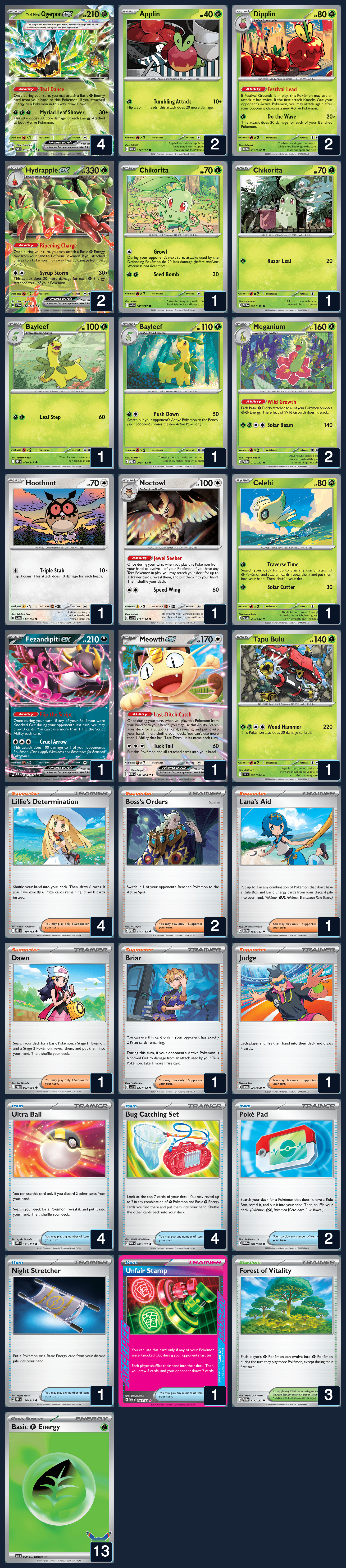 Complete 60-card deck list for rank 8, iTrexX