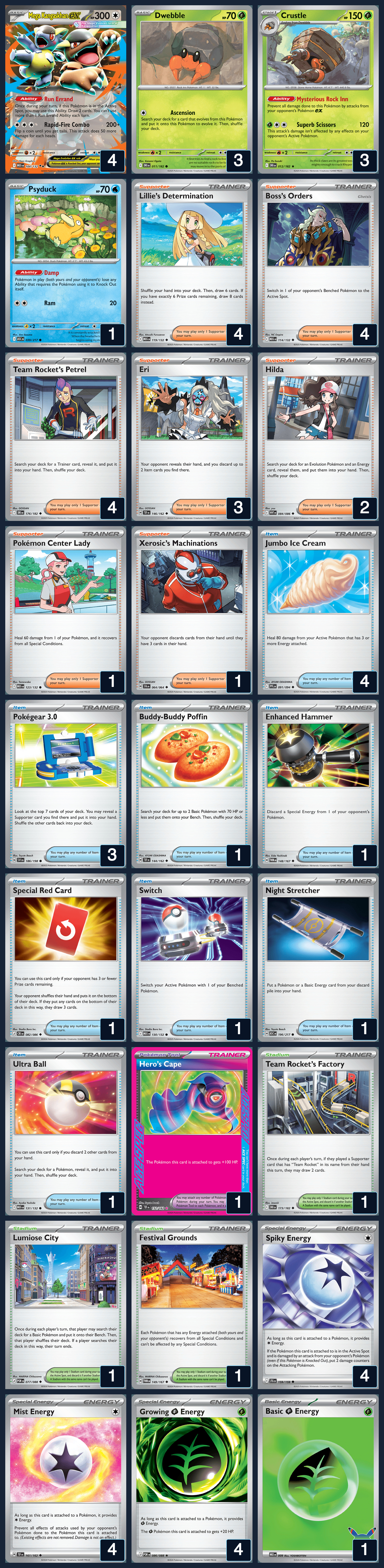 Complete 60-card deck list for rank 14, zlvmad